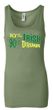 St Patricks Day Ladies Tanktop 10% Irish 90% Drunk Longer Length Tank