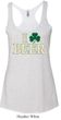 St Patricks Day Ladies Tanktop I Love Beer Tri Blend Racerback Tank