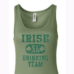 St Patricks Day Ladies Tanktop Irish Drinking Team Longer Length Tank St Patricks Day Ladies Tanktop Irish Drinking Team Longer Length Tank