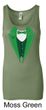 St Patricks Day Ladies Tanktop Irish Tuxedo Longer Length Tank Top