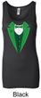 St Patricks Day Ladies Tanktop Irish Tuxedo Longer Length Tank Top