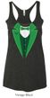 St Patricks Day Ladies Tanktop Irish Tuxedo Tri Blend Racerback Tank
