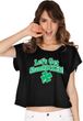 St Patricks Day Lets Get Shamrocked Ladies Boxy Tee