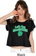 St Patricks Day Lets Get Shamrocked Ladies Boxy Tee
