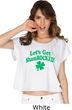 St Patricks Day Lets Get Shamrocked Ladies Boxy Tee