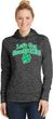 St Patricks Day Lets Get Shamrocked Ladies Dry Wicking Hoodie