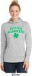 St Patricks Day Lets Get Shamrocked Ladies Dry Wicking Hoodie