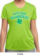St Patricks Day Lets Get Shamrocked Ladies Dry Wicking T-shirt