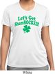 St Patricks Day Lets Get Shamrocked Ladies Dry Wicking T-shirt