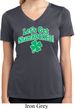 St Patricks Day Lets Get Shamrocked Ladies Dry Wicking V-neck