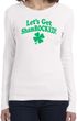 St Patricks Day Lets Get Shamrocked Ladies Long Sleeve