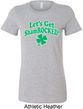St Patricks Day Lets Get Shamrocked Ladies Longer Length Shirt