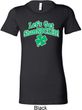 St Patricks Day Lets Get Shamrocked Ladies Longer Length Shirt