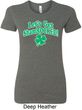 St Patricks Day Lets Get Shamrocked Ladies Longer Length Shirt