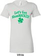 St Patricks Day Lets Get Shamrocked Ladies Longer Length Shirt
