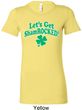 St Patricks Day Lets Get Shamrocked Ladies Longer Length Shirt