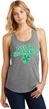 St Patricks Day Lets Get Shamrocked Ladies Racerback Tank Top