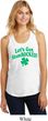 St Patricks Day Lets Get Shamrocked Ladies Racerback Tank Top