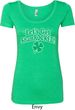 St Patricks Day Lets Get Shamrocked Ladies Scoop Neck