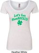 St Patricks Day Lets Get Shamrocked Ladies Scoop Neck