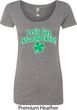St Patricks Day Lets Get Shamrocked Ladies Scoop Neck