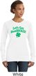 St Patricks Day Lets Get Shamrocked Ladies Sweatshirt