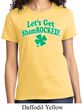 St Patricks Day Lets Get Shamrocked Ladies T-shirt