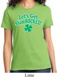 St Patricks Day Lets Get Shamrocked Ladies T-shirt