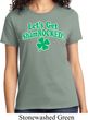 St Patricks Day Lets Get Shamrocked Ladies T-shirt