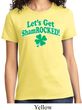 St Patricks Day Lets Get Shamrocked Ladies T-shirt