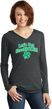 St Patricks Day Lets Get Shamrocked Ladies Tri Hoodie