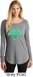 St Patricks Day Lets Get Shamrocked Ladies Tri Long Sleeve