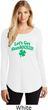St Patricks Day Lets Get Shamrocked Ladies Tri Long Sleeve