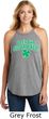 St Patricks Day Lets Get Shamrocked Ladies Tri Rocker Tank Top