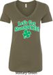 St Patricks Day Lets Get Shamrocked Ladies V-Neck