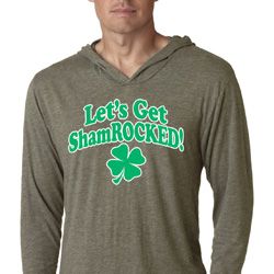 St Patricks Day Lets Get Shamrocked Lightweight Hoodie St Patricks Day Lets Get Shamrocked Lightweight Hoodie
