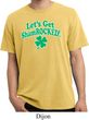 St Patricks Day Lets Get Shamrocked Pigment Dyed T-shirt
