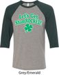 St Patricks Day Lets Get Shamrocked Raglan Shirt