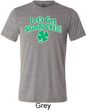 St Patricks Day Lets Get Shamrocked Tri Blend Tee