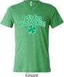 St Patricks Day Lets Get Shamrocked Tri Blend V-neck