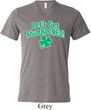 St Patricks Day Lets Get Shamrocked Tri Blend V-neck