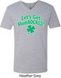 St Patricks Day Lets Get Shamrocked V-neck