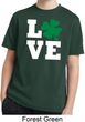 St Patricks Day Love Shamrock Kids Dry Wicking T-shirt