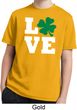 St Patricks Day Love Shamrock Kids Dry Wicking T-shirt