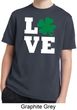 St Patricks Day Love Shamrock Kids Dry Wicking T-shirt