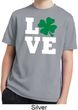 St Patricks Day Love Shamrock Kids Dry Wicking T-shirt