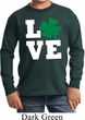 St Patricks Day Love Shamrock Kids Long Sleeve