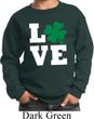St Patricks Day Love Shamrock Kids Sweatshirt