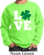 St Patricks Day Love Shamrock Kids Sweatshirt