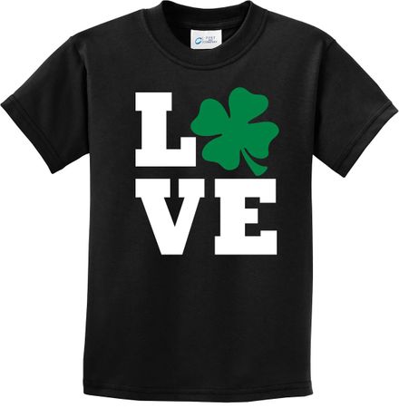 St Patricks Day Love Shamrock Kids T-shirt